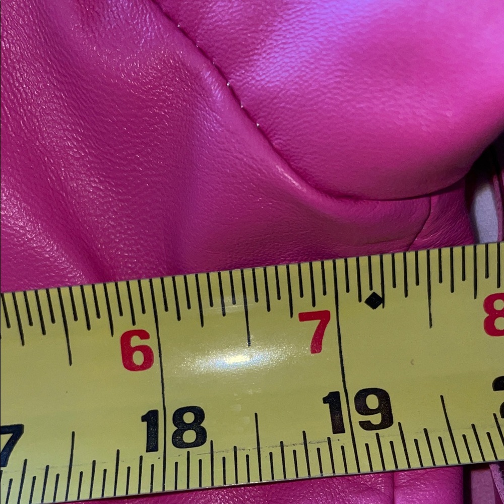 Chic Pink Leather Fringe Jacket - Picture 12 of 16